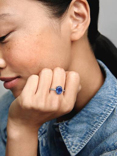 FINAL SALE - Sparkling Statement Halo Ring - Image 3