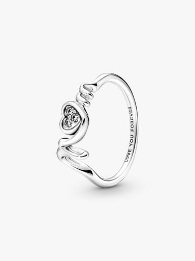 Mom Pavé Heart Ring - Image 2
