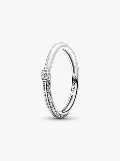 Pandora ME Pavé & White Dual Ring - Image 2