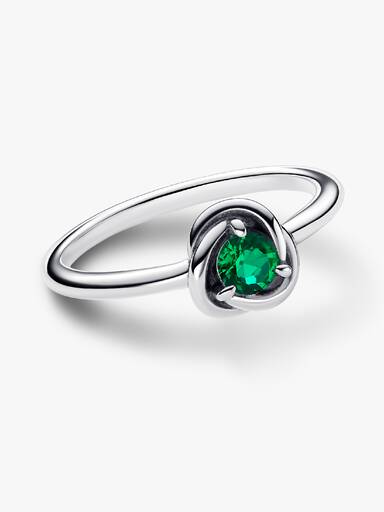 FINAL SALE - May Birthstone Eternity Circle Ring - Image 4