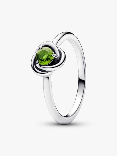 FINAL SALE - August Birthstone Eternity Circle Ring - Image 2