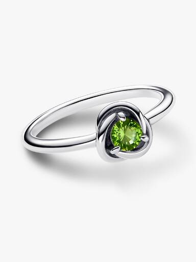 FINAL SALE - August Birthstone Eternity Circle Ring - Image 4