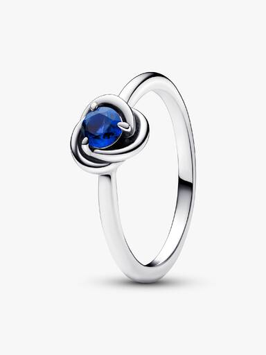 FINAL SALE - September Birthstone Eternity Circle Ring - Image 2