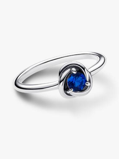 FINAL SALE - September Birthstone Eternity Circle Ring - Image 4