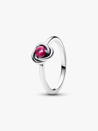 FINAL SALE - October Pink Eternity Circle Ring - Image 2