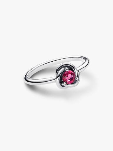FINAL SALE - October Pink Eternity Circle Ring - Image 4