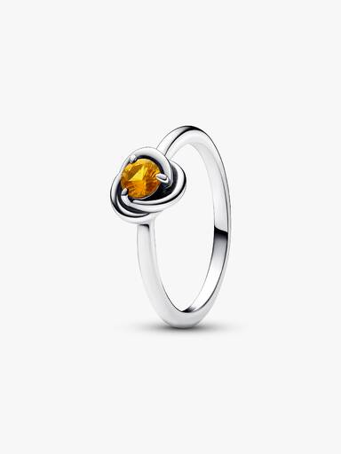 FINAL SALE - November Honey Eternity Circle Ring - Image 2