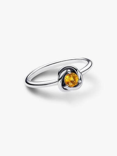 FINAL SALE - November Honey Eternity Circle Ring - Image 4