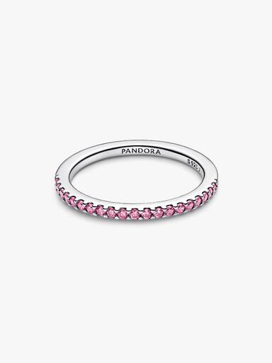 Sparkling Pink Band Ring - Image 3