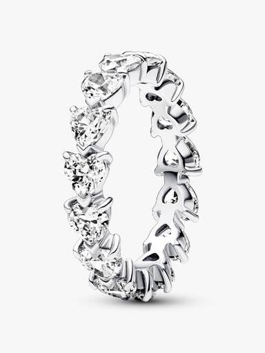 Band of Clear Hearts Ring - Image 2