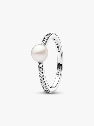Treated Freshwater Cultured Pearl Ring Band Set - Image 3