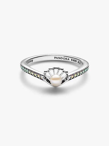 Disney Princess Ariel Shell Treated Freshwater Cultured Pearl Ring - Image 4
