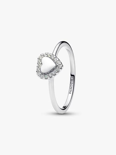 Engravable Heart Halo Ring - Image 2