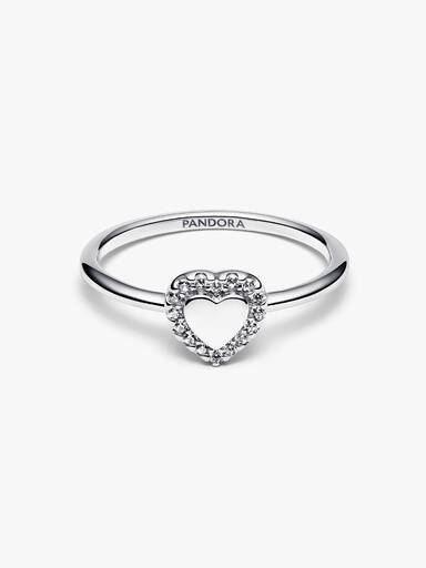 Engravable Heart Halo Ring - Image 6