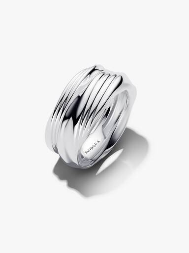 Two-Tone Twists & Turns Ring Set - Image 3