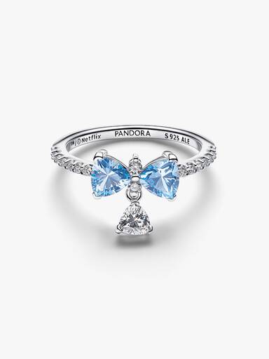 Bridgerton Blue Bow Ring - Image 3
