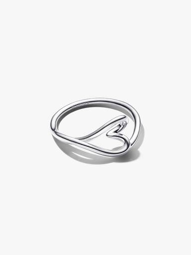 Organically Shaped Heart Small Ring - Image 3