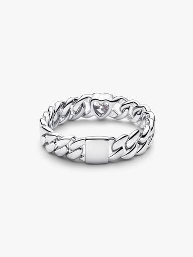 Heart Cuban Chain Ring - Image 4