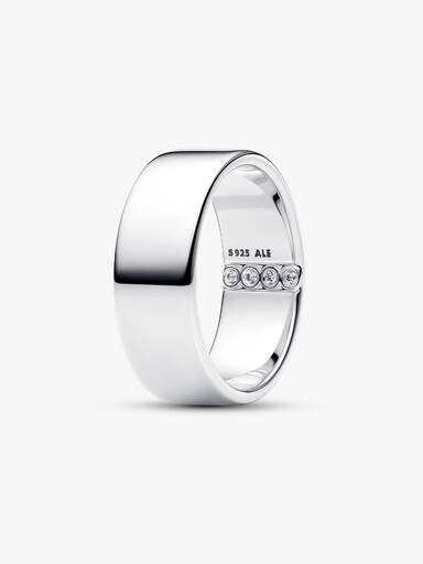 His & Hers Silver Secret Engraving Ring Set - Image 3