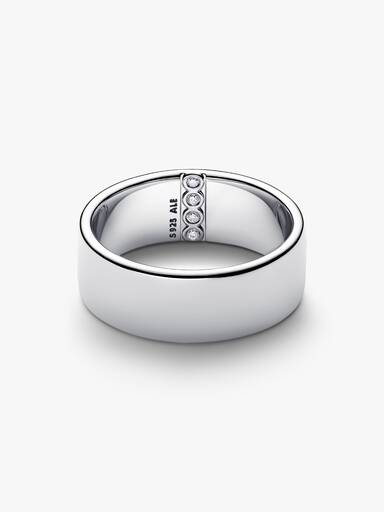 Engravable Wide Band Ring - Image 5