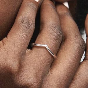 Polished Wishbone Ring