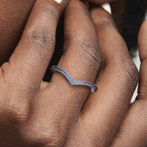 Pandora Timeless Wish Sparkling Blue Ring