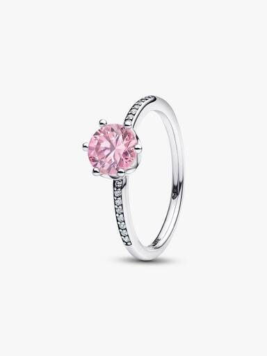 Pink Sparkling Crown Ring - Image 2