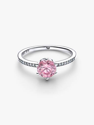 Pink Sparkling Crown Ring - Image 4