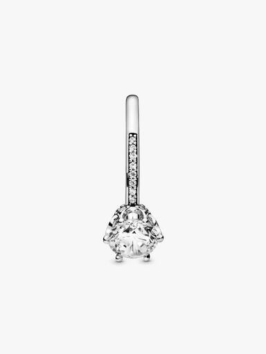 Clear Sparkling Crown Solitaire Ring - Image 7