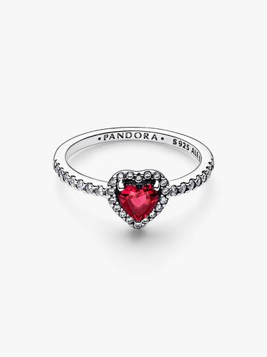 Elevated Red Heart Ring - Image 3