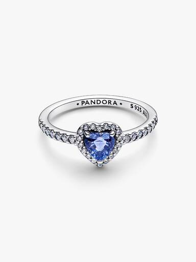 Sparkling Elevated Heart Ring - Image 3
