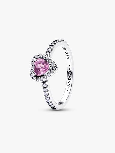 Jewel Tones Elevated Hearts Ring Trio - Image 3