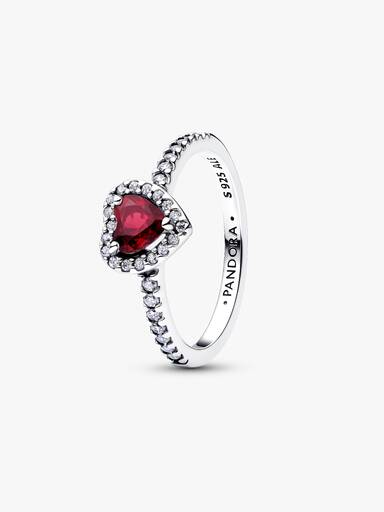Jewel Tones Elevated Hearts Ring Trio - Image 2