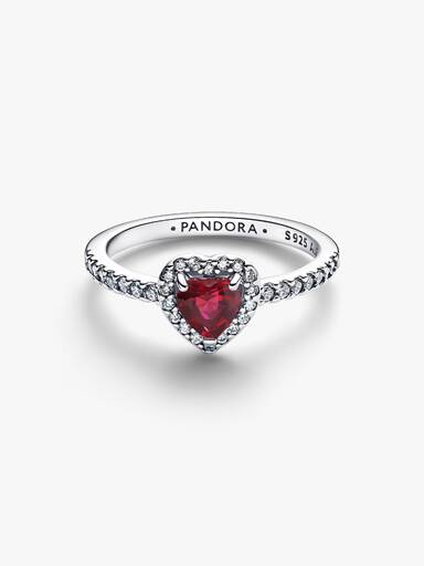 Elevated Fuchsia Rose Heart Ring - Image 4