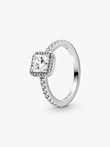 True Elegance Square Halo Ring Set - Image 3
