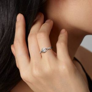 FINAL SALE - Pandora Infinite Sterling Silver Lab-grown Diamond Ring