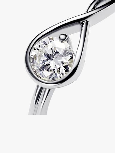 FINAL SALE - Pandora Infinite Sterling Silver Lab-grown Diamond Ring - Image 3