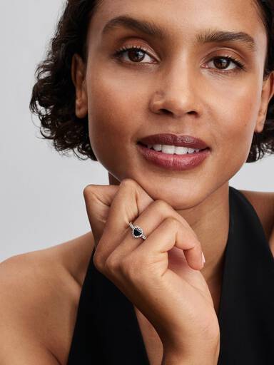 Elevated Black Heart Ring - Image 3