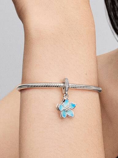 Blue Blossom Dangle Charm