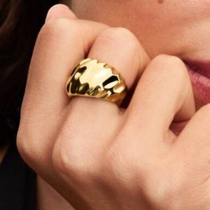 Rippled Statement Ring