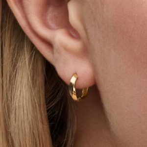 Twisted Huggie Earrings