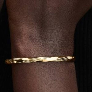 Twisted Open Bangle