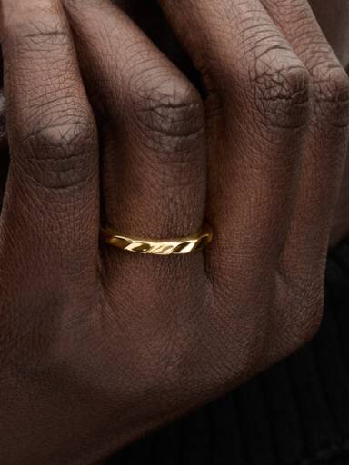 Rippled Band Ring