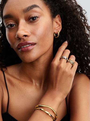 Twisted Hoop Earrings - Image 3