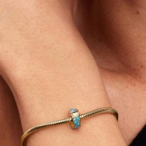 Aqua Blue Clip Charm