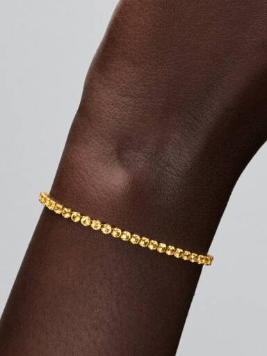 Sparkling Yellow Tennis Bracelet