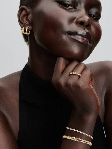Yellow Hoop Earrings - Image 5