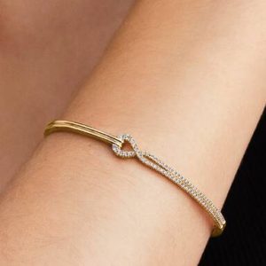 Pandora Infinite Lab-grown Diamond Pavé Double Row Bangle