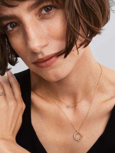 Pandora Infinite Lab-grown Diamond Pavé Double Row Ring - Image 4