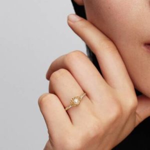 Disney Princess Ariel Shell Treated Freshwater Cultured Pearl Ring